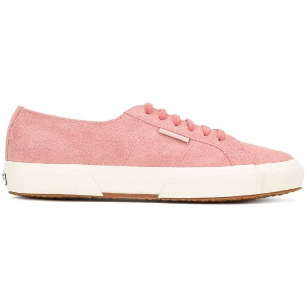 Superga Dusty Pink Suede Leather Lace Up Sneakers - Picture 10 of 12